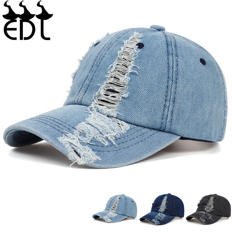 Gebroken Hoed Mode Mode Trend Lente Herfst Denim Eend Cap Outdoor Zonneklep Gedragen Baseball Cap Hoed Mannen Vrouwen