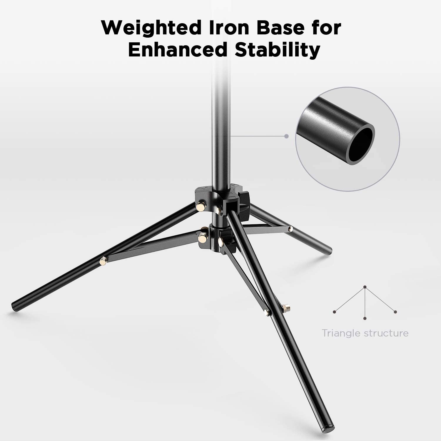 50/120/160/200cm Photography Tripod Aluminum Light Photography Tripod Stand Lights Backgrounds Photo Studio Kits
