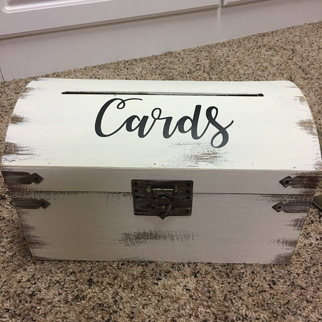 Wedding Card Box Vinyl Sticker Ceremony Cards Decals Wedding Reception Decoration Card Box Label Sticker Vinyl Art Mural AZ467