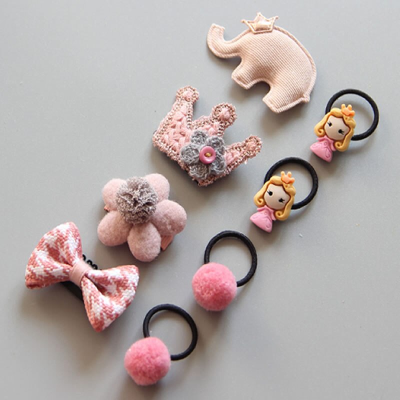 Capelli del bambino Della Forcella Della clip Accessori Dei Capelli Del bambino della ragazza Della clip dei bambini della clip di Capelli di Pollice in Gomma fascia Dei Capelli Della fascia impostato