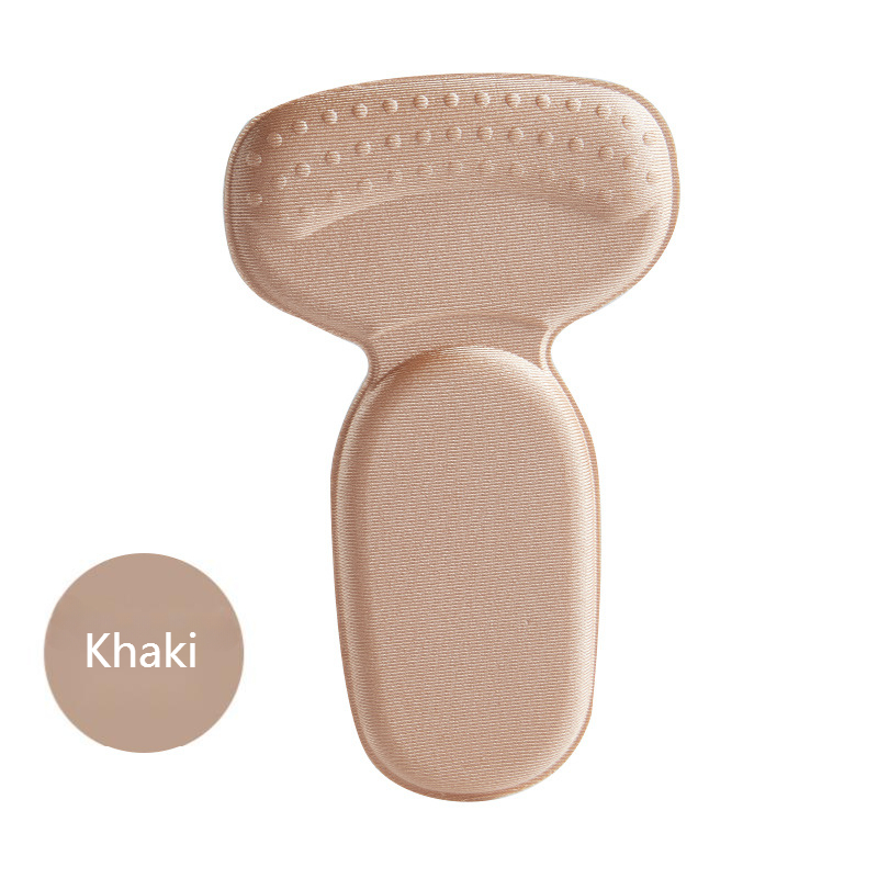 T-Vorm Hak Sticker Hoge Hak Half Pad Schoenen Grote Verandering Kleine Size Binnenzool Anti-Hak Anti-dragen Zomer Sandalen Vrouwen Schoen Kussen: GRIJS