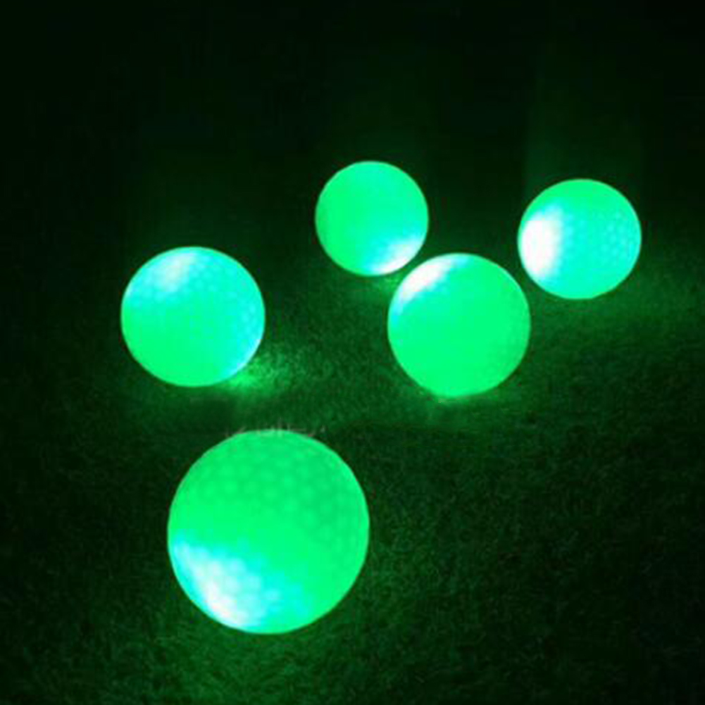 Night Golf Balls Luminous Light Up Golf Balls Bright Night Glow Reusable Night Golf Practice Ball