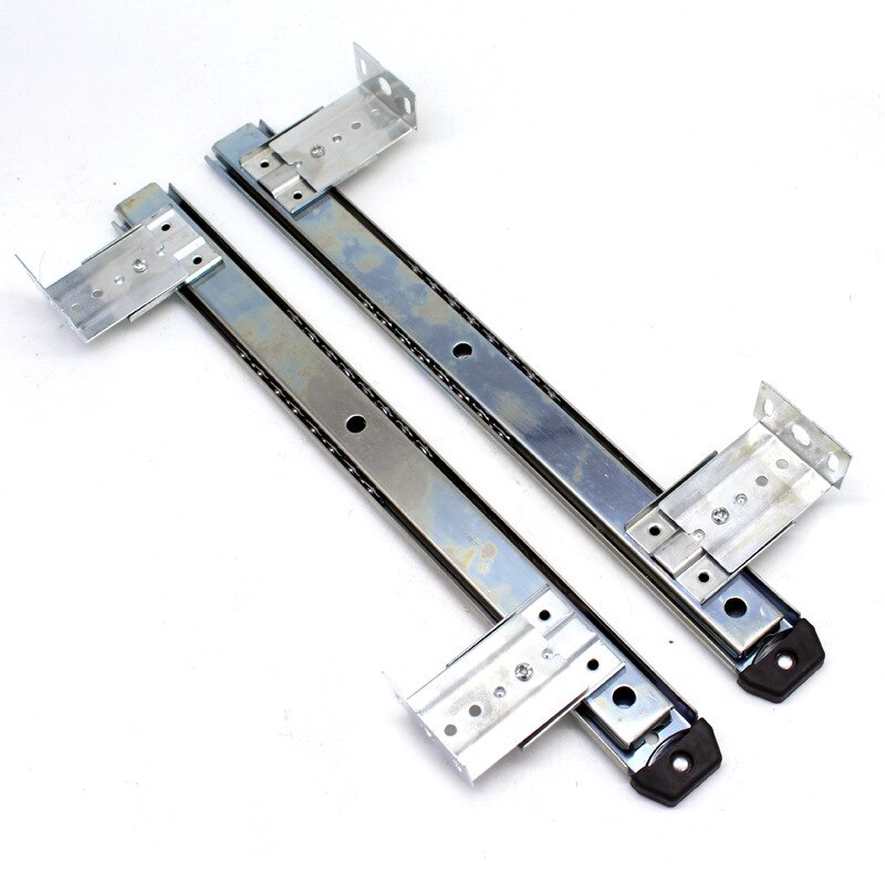 1 Set 356mm Silent Ball Bearing Keyboard Slides Keyboard Drawer Slides Tray Accessories Cabinet Furniture Hardware Rails Rack