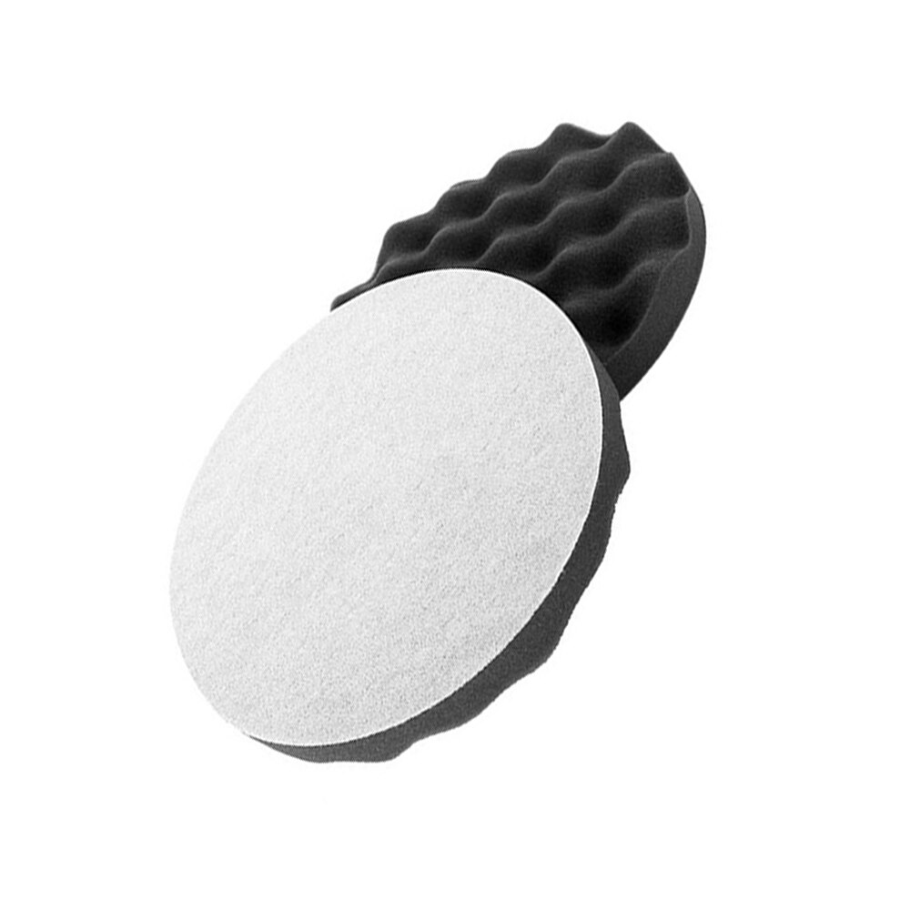 Esponja rueda esponja para encerar protección de pintura de coche 2 uds esponja disco de pulido negro onda pulido