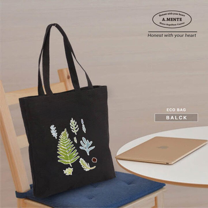 Large-capacity canvas Cloth Shopping Bag for Women Lovely Printed Crossbody Girls BagTotes bolsas de tela shopper beach bag: 3