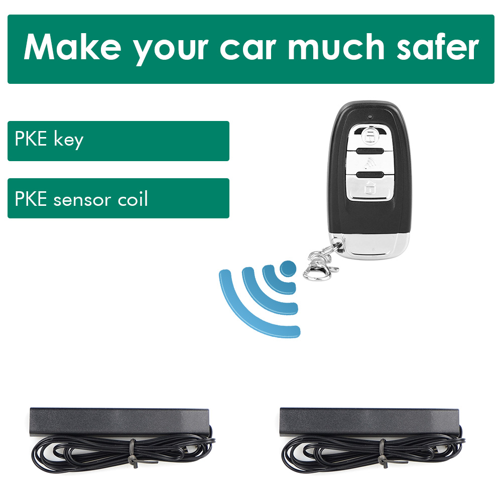 Auto car keyless entry start system one start stop engine push button vehicle alarm PKE remote start dropshiping
