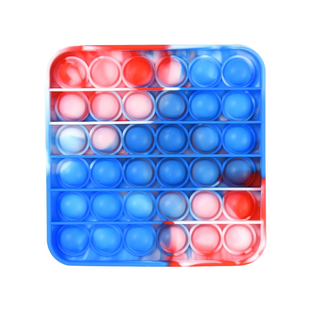 Pop It Push Bubble Fidget Toys Adult Stress Relief Toy Antistress PopIt Soft Squishy Anti-Stress Anti Stress Box Poppit: F