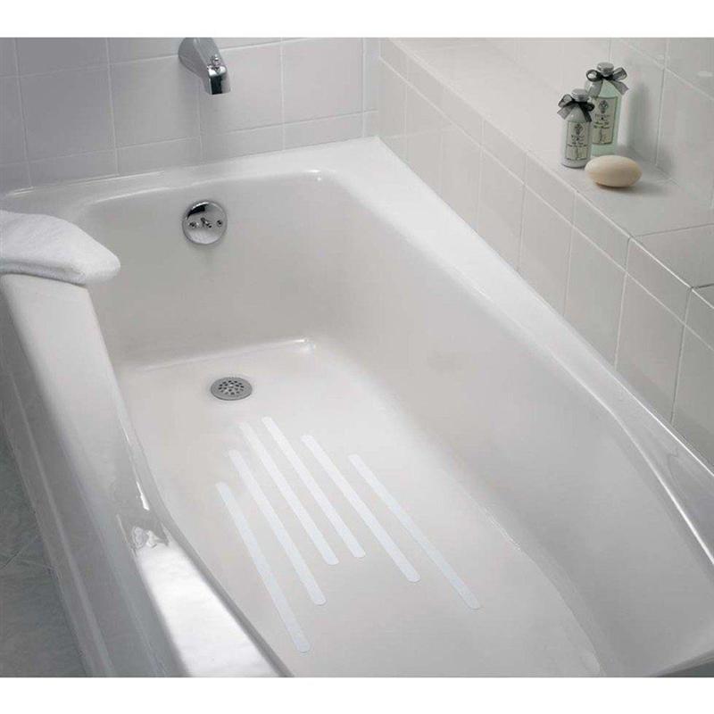 Tiras antideslizantes de 24 uds, pegatinas de ducha transparentes de seguridad para baño, antipegatinas para bañeras, duchas, escaleras (2cm X 20cm)