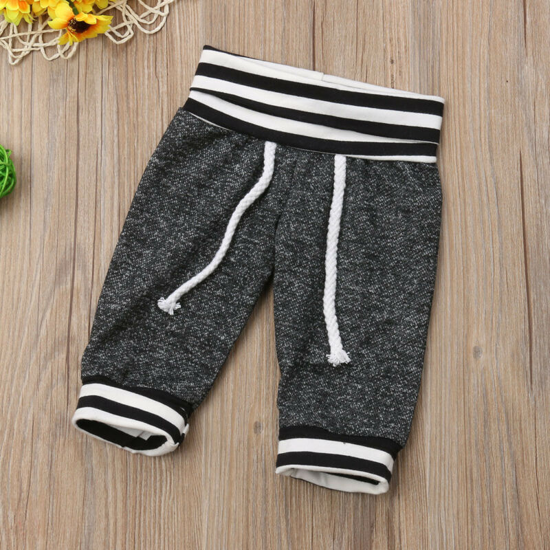 Bebé recién nacido niños niñas pantalones de harén para niño tira cebra inferior pantalones largos Leggings ropa de bebé infantil 0-6 meses nuevos