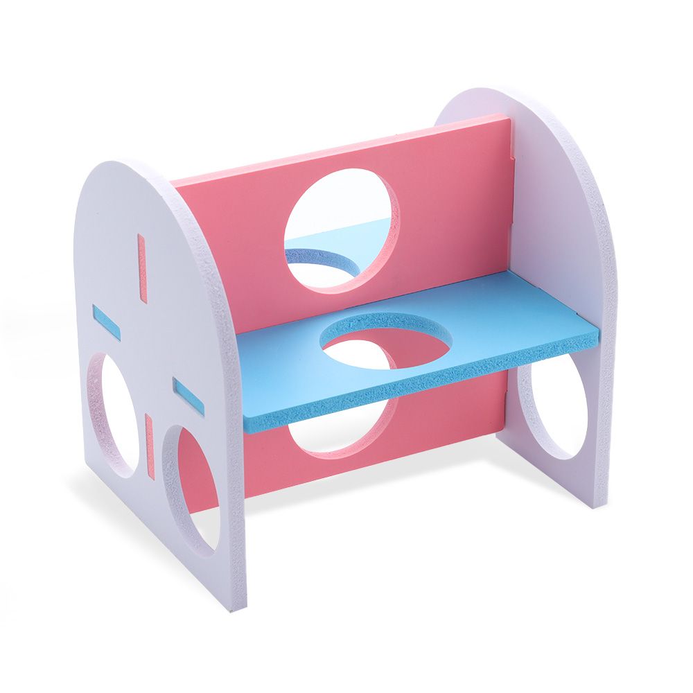 Hamsters House with Ladder Slide Wooden Small Animal Hedgehog Hamster Exercise Play Toys Accessories Pet Sport Hamster Cage: maze