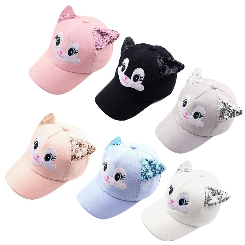 Sombreros de bebé bonitos dibujos animados niño coreano gato béisbol sombrero primavera verano bebé niño sombreros para el sol para niña gorros niños Fotografía Prop