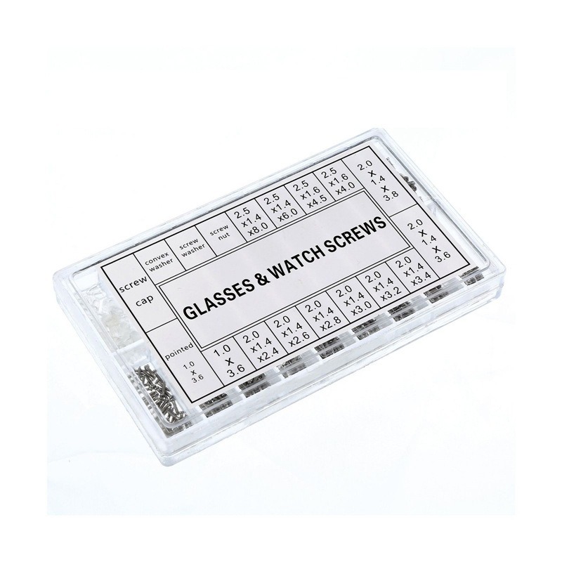 Stainless Steel Eyeglasses Repair Screw Accessories Set One Box Glasses Repair Kit Eyewear Accessories Glasses Repairing Tools