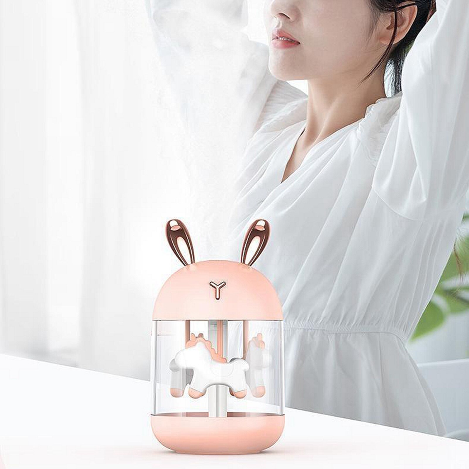 Cool Mist Humidifier Quiet Humidifier for Bedroom &amp; Large Room-Adjustable