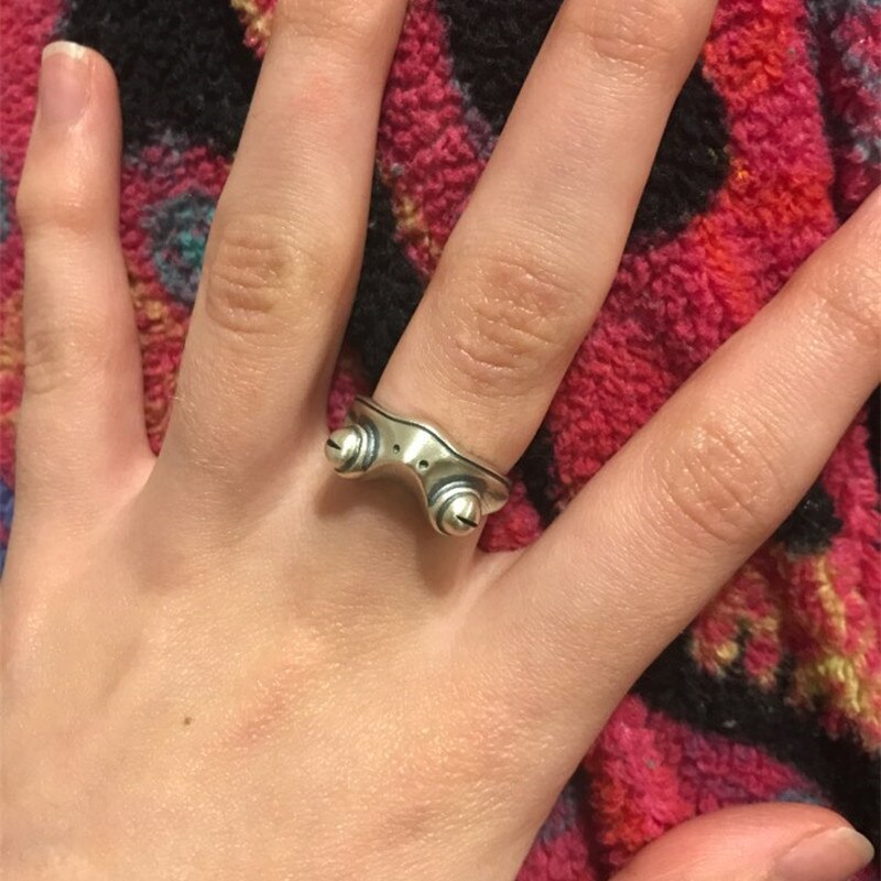 Kikker Ring Vrouwen 925 Zilveren Retro Persoonlijkheid Verstelbare Ring Sieraden Mannen Tt-Best