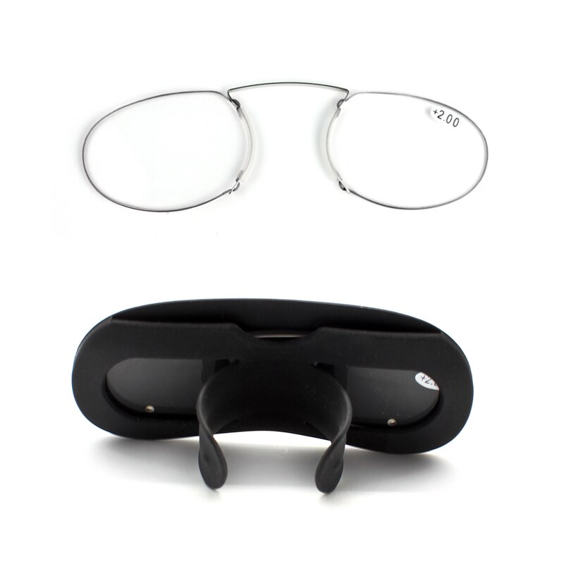 Pince-nez mini näsklämma kvinnor läsare herr läsglasögon man presbyopi glasögon 1.0 1.5 2.0 2.5 3.0 3.5
