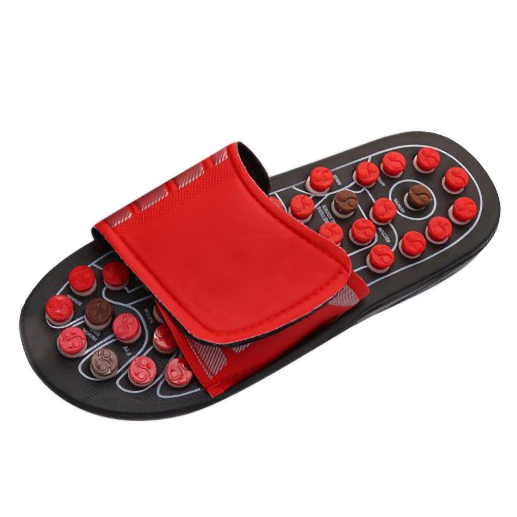 Vrouwen/Mannen/Unisex Voet Massage Therapie Activering Zorg Verstelbare Sandaal Slippers Oefening Schoenen Zapatillas De Salud #15: Rood / 44