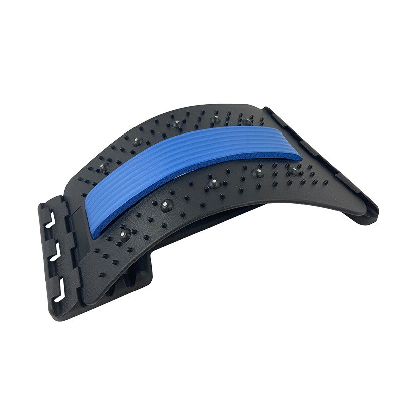 Back Massager Brancard Apparatuur Massage Gereedschap Massageador Magic Stretch Fitness Lendensteun Ontspanning Wervelkolom Pijn Relief B: Blue