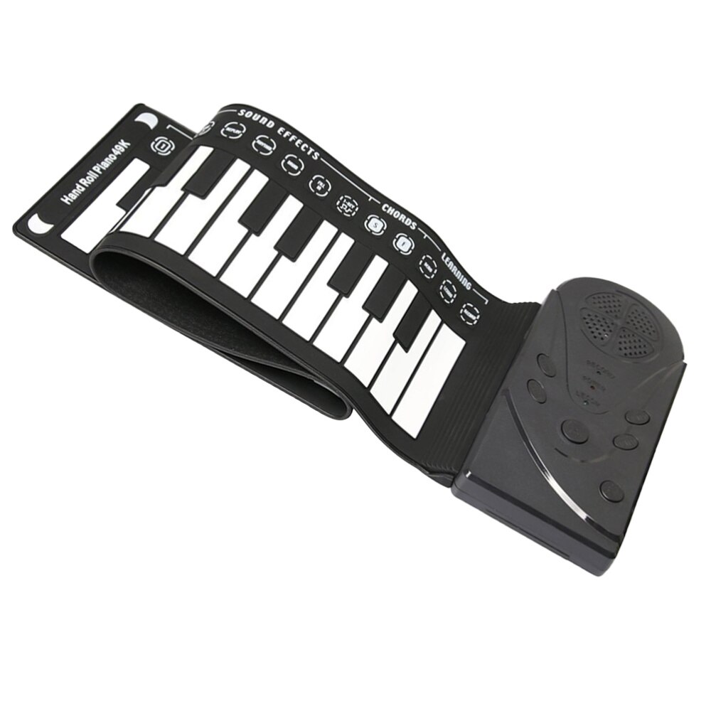 Draagbare Opgerolde Piano 49 Toetsen Zachte Siliconen Digitale Piano Met Opvouwbaar Toetsenbord Educatief Cadeau Voor Kinderen Beginners Nieuwe
