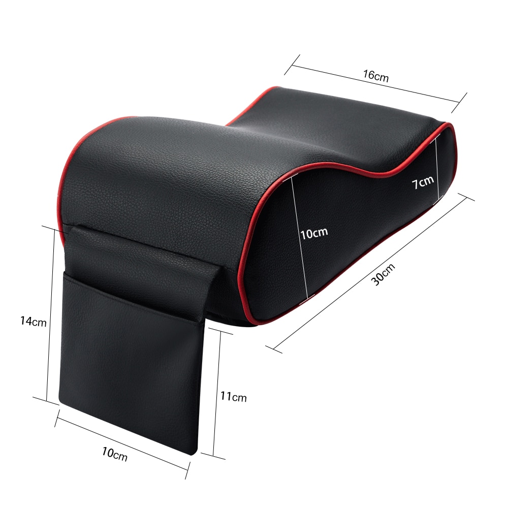 Læder bil armlæn pad universel auto armlæn bil midterkonsol armlæn sædeboks pad køretøj beskyttende bil styling