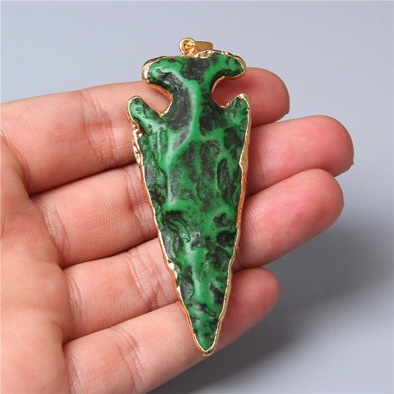 Pendentif en forme de flèche en os de taureau teinté pour hommes et femmes, Vintage, rétro, fabrication de collier Punk, boucle d&#39;oreille, 1 pièce,: NO.6
