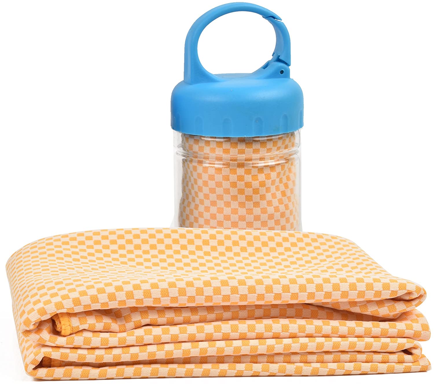 Cold Feeling Towel Anti Ultraviolet, Anti Heatstroke, Super Absorption, Mountaineering, Swimming And Traveling, Multi-purpose: Orange