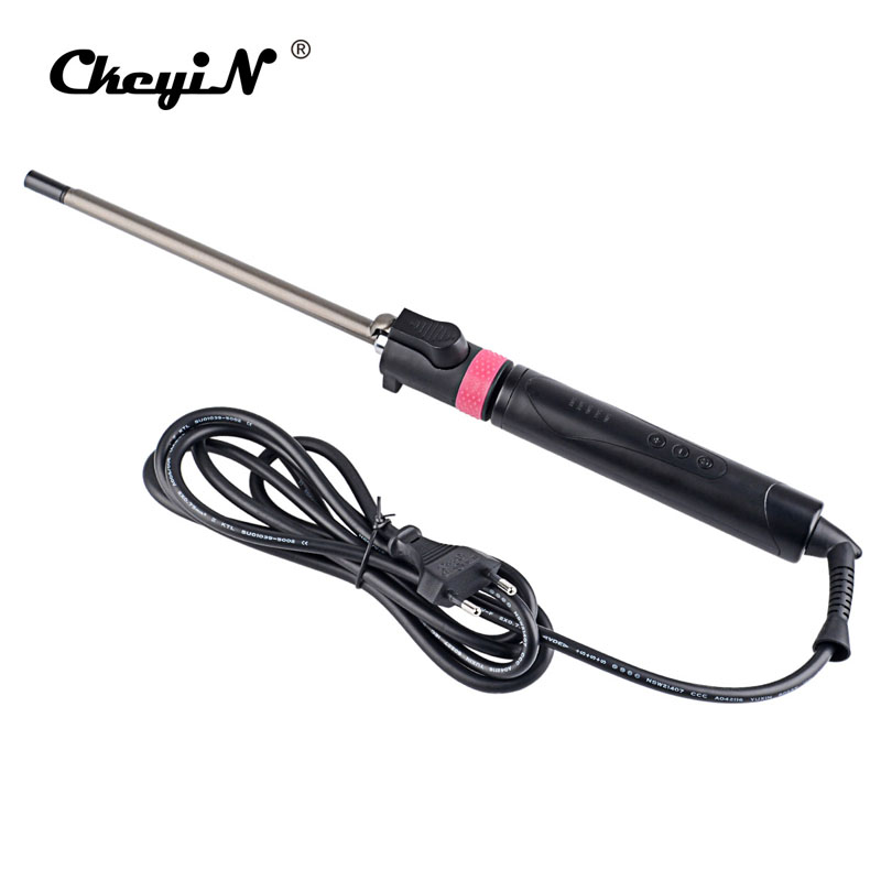 9mm Roterende Haar Krultang Titanium Krultang Wave Wand Machine Krullend Haar Weave Styler Sticks Machine Magic Salon Roller