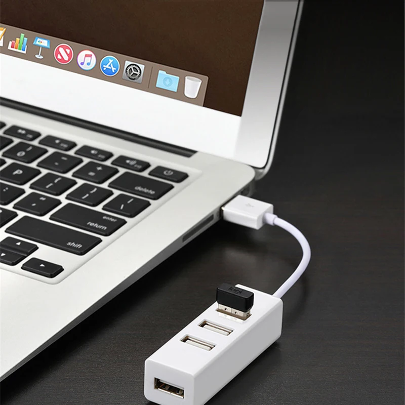USB 2.0 HUB Voeding HUB 4-poorts USB-adapter voor pc Laptop Computeraccessoires ABS USB-splitter USB2.0