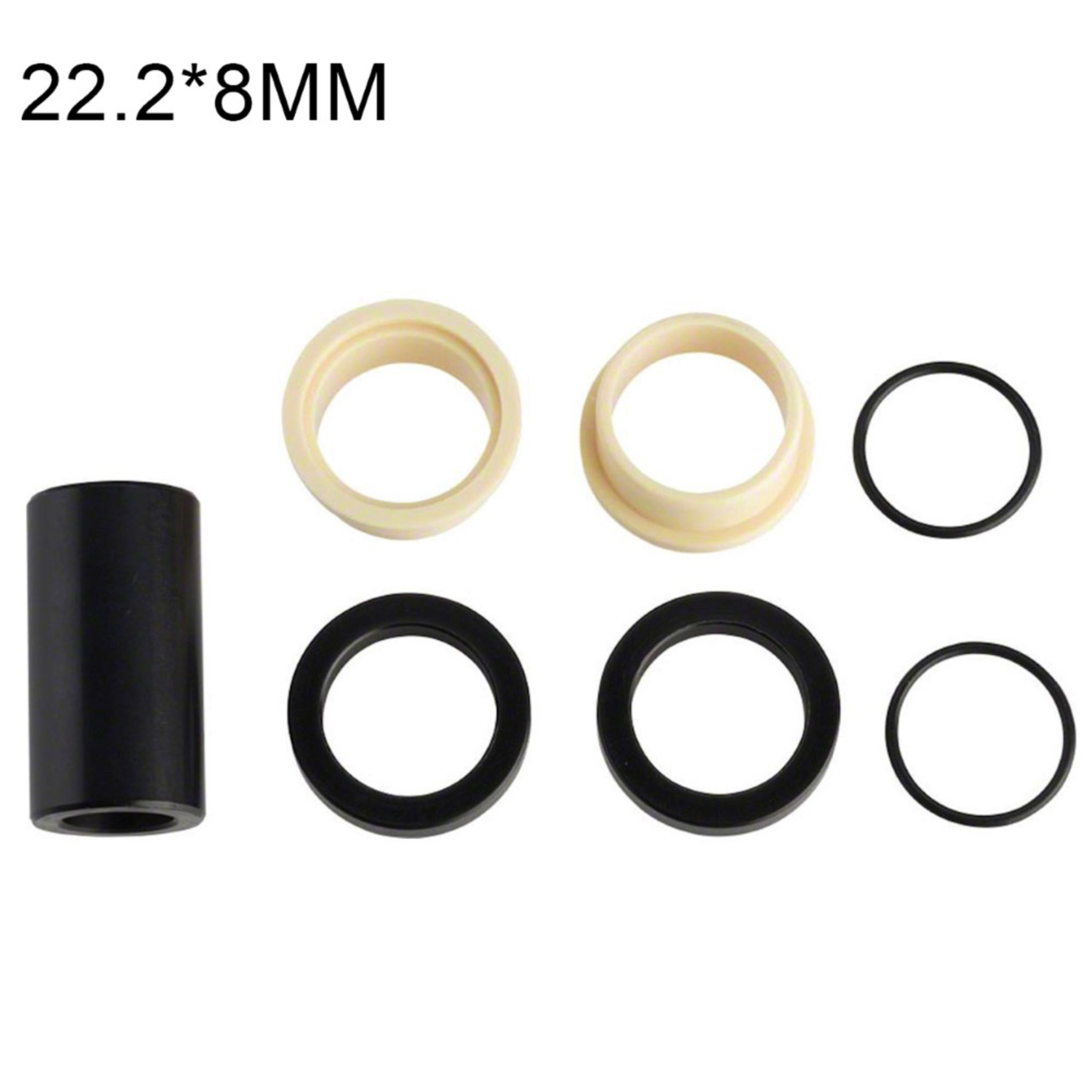 Bague d&#39;amortisseur de vélo vtt, Tube de matériel de montage de vélo 6mm 8mm 10mm: 22.2x8mm