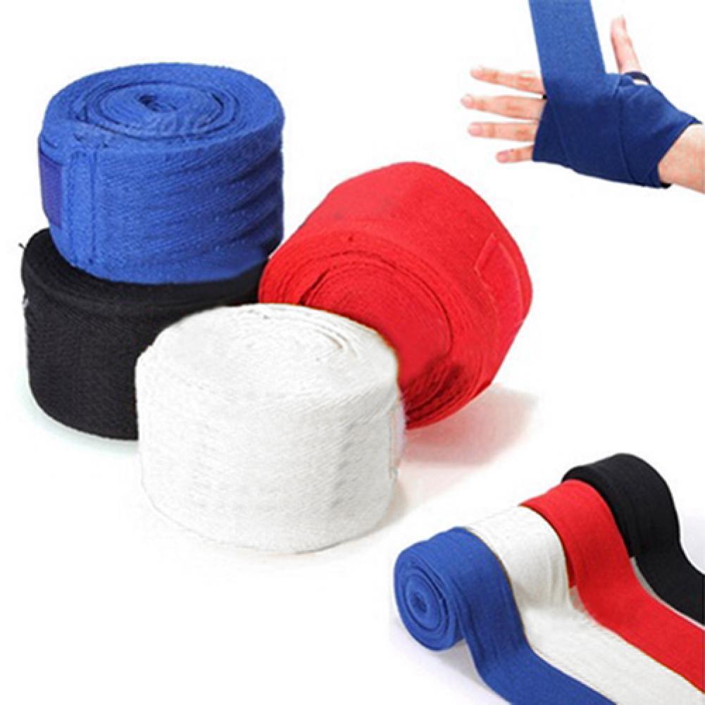 1 Pair 2.5m Boxing Handwraps Bandage Punching Hand Wrap Exercise Training Gloves Taekwondo Arts Training Wrist Protector
