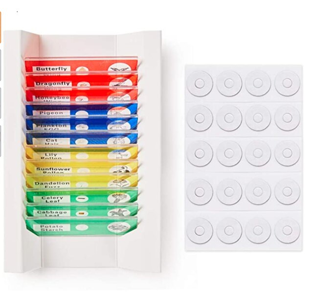 TinyScope 20PS Digital Microscope Camera Lens ki12PCS Slides for biological observation t Better observation experience For Kids: 12slids and 20lens