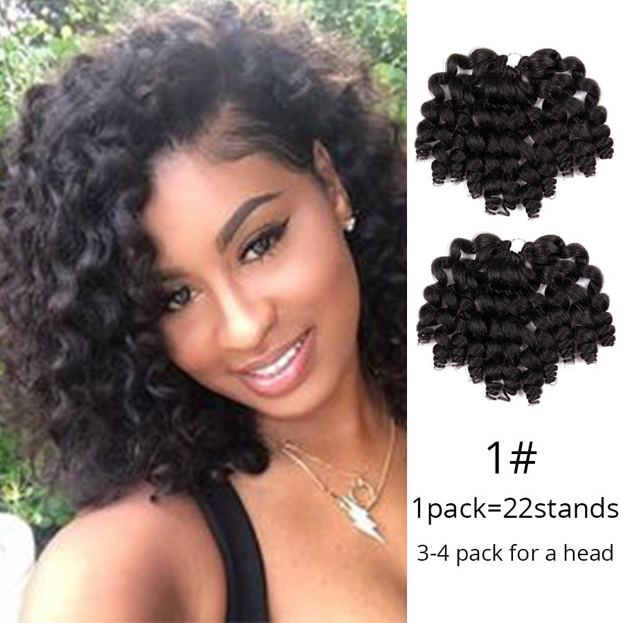 Leeons Jumpy Wand Curl Hair Extension For Braids Jamaican Bounce Crochet Hair Jumbo Braid Synthetic Braiding Hair For Women: #1