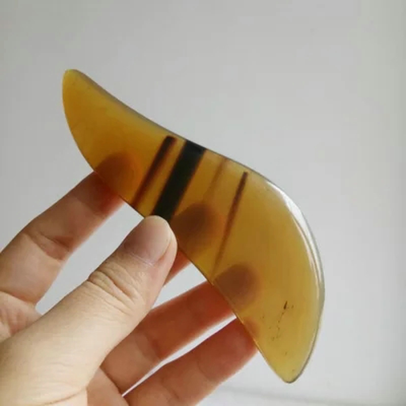 gua sha massage tool Scraper Natural Handmade White Buffalo Material Face Facial Eye Pressing Scratch Guasha Board Gua Sha