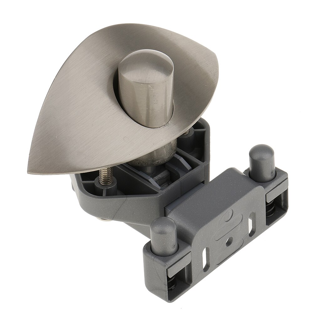 Keyless Push Button Cabinet Latch for RV Caravan Cupboard Motorhome Boat, Cutting Hole: 20mm: Nickel