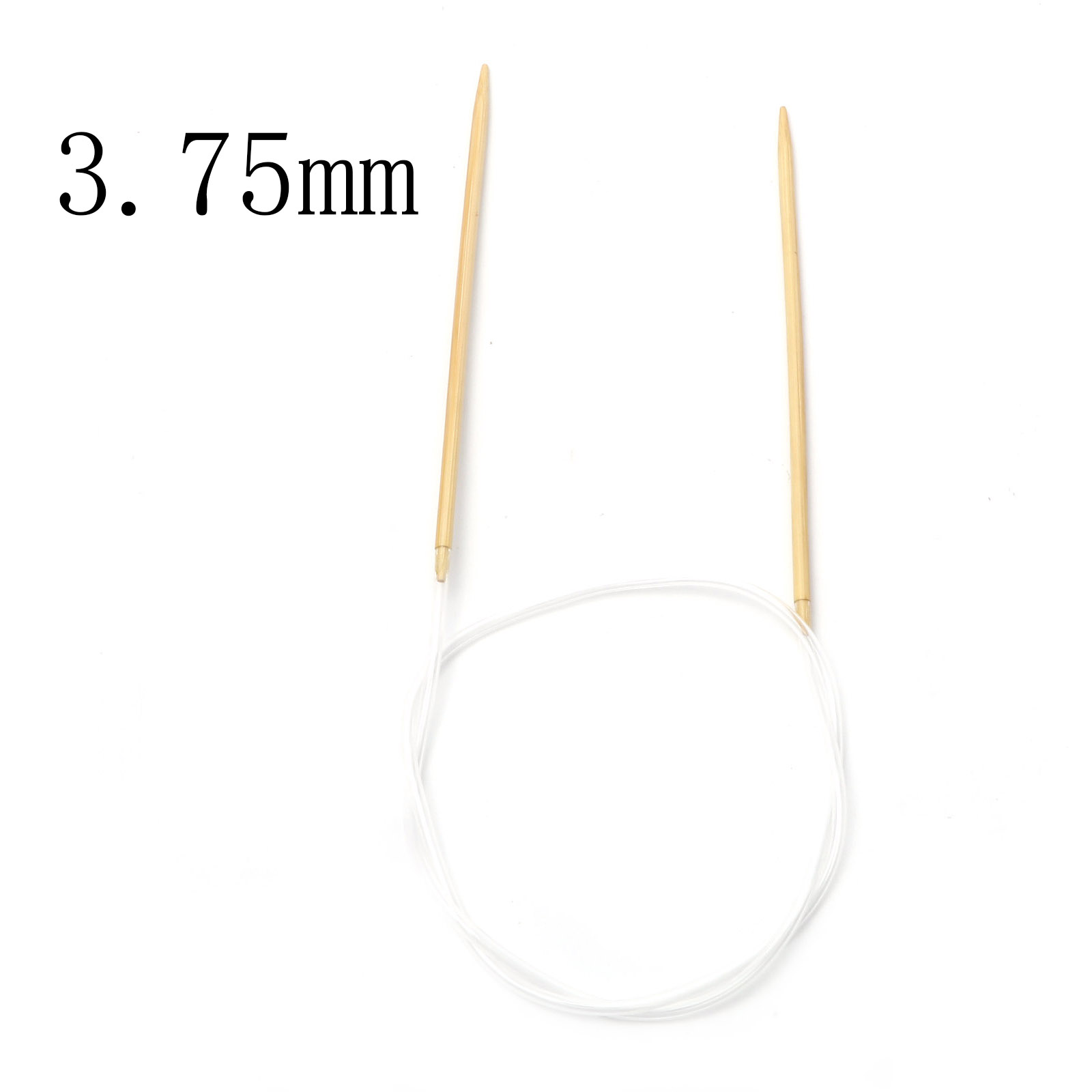 2mm-10mm Bamboo Plastic Circular Knitting Needles Beige Crochet Needles Pins Needle Craft Tools DIY Sewing Tools,80cm Long,1PC: L / Orange
