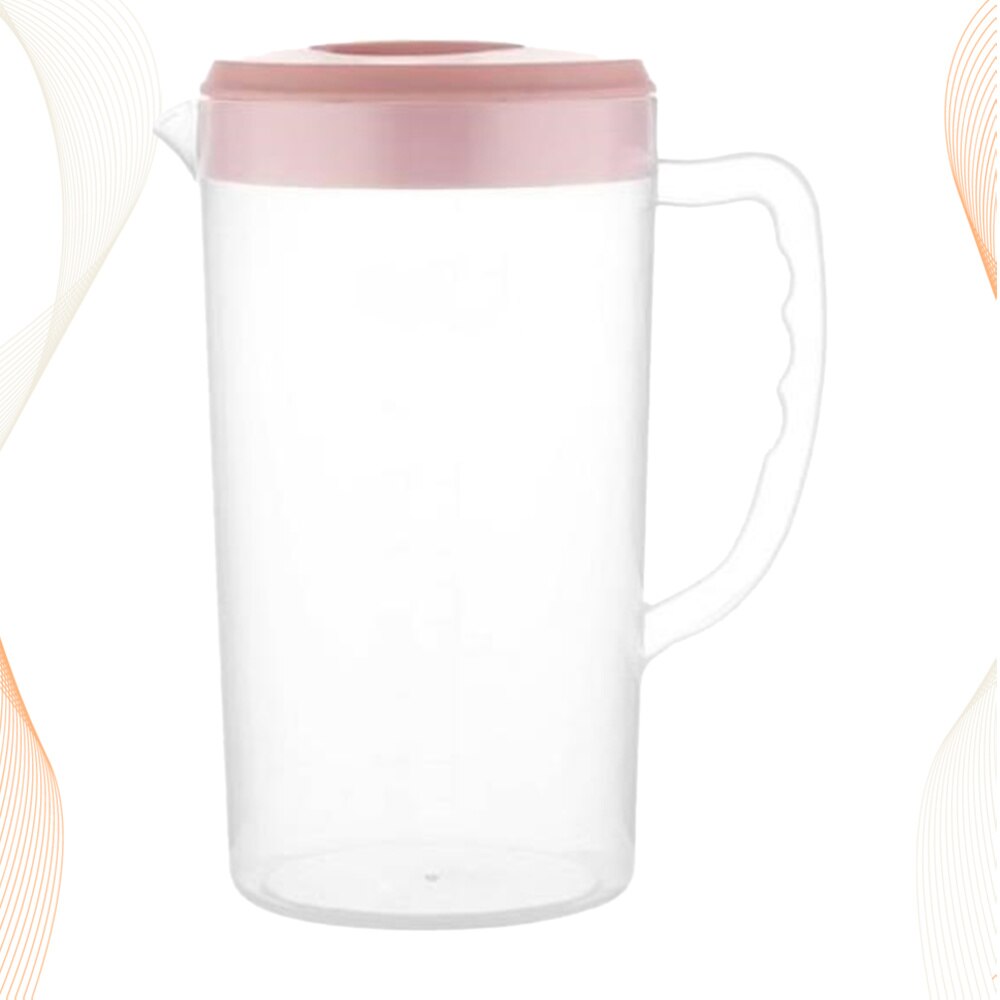 2200ML Large Capacity Beverage Storage Container Heat Resistant Cold Water Jug Plastic Juice Pitcher Household Teapot Kettle (Pi