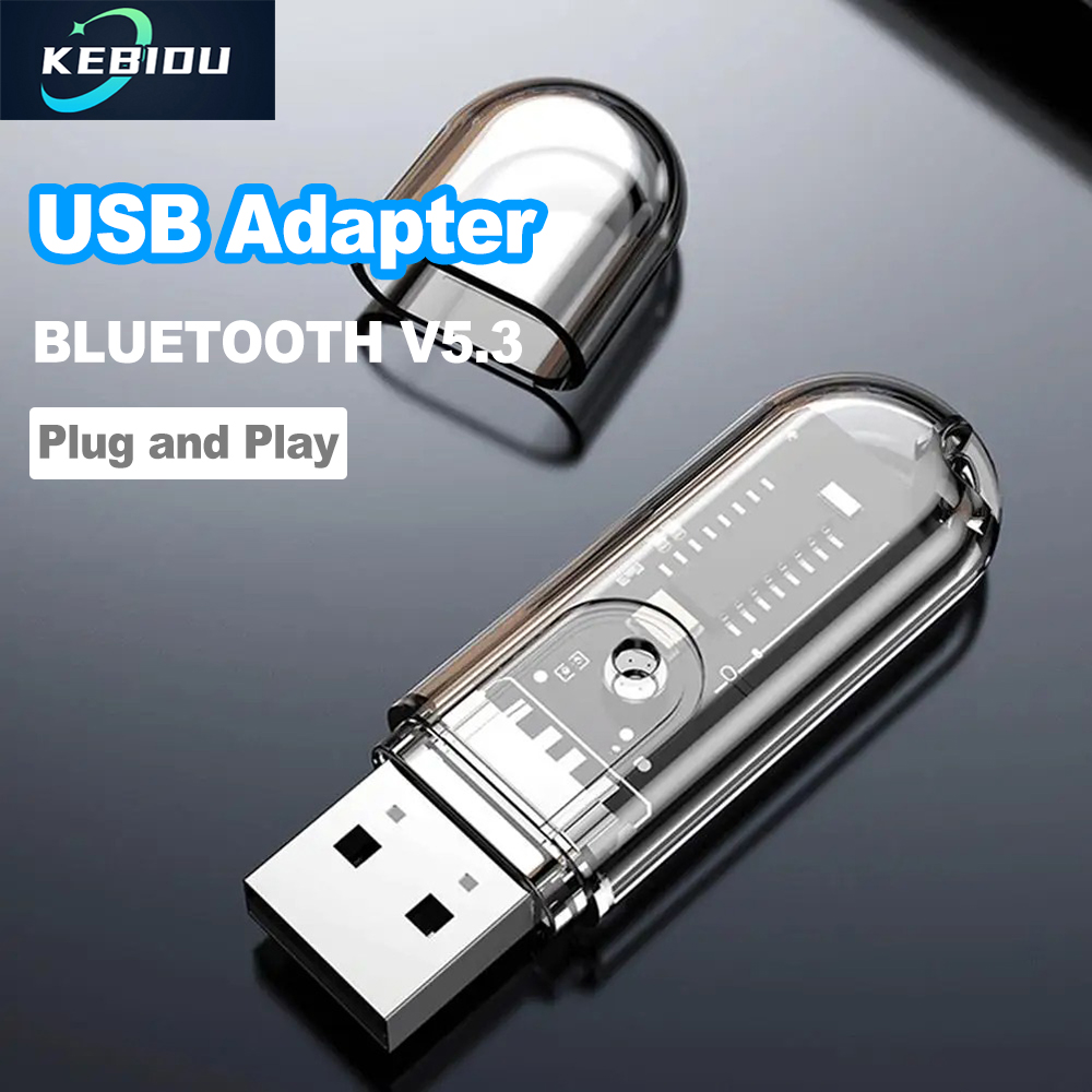USB Bluetooth 5.3 Receiver USB Dongle Wireless Bluetooth Audio Adapter Bluetooth Audio Receiver Hands-free Call For Car Speaker