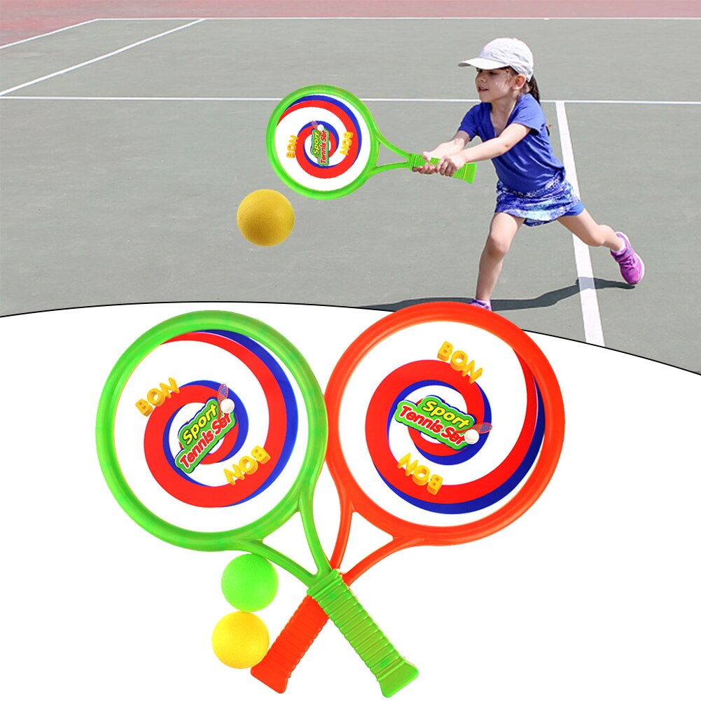 Sports de plein air plage enfants Fitness Intelligence développement formation en plastique Portable jardin enfants raquette de Tennis multi-usage