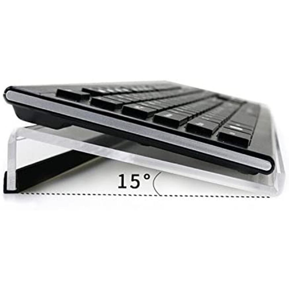 Advanced Tilting Computer Keyboard Stand Transparent Acrylic Plexiglass Keyboard Stand Keyboard Display Stand