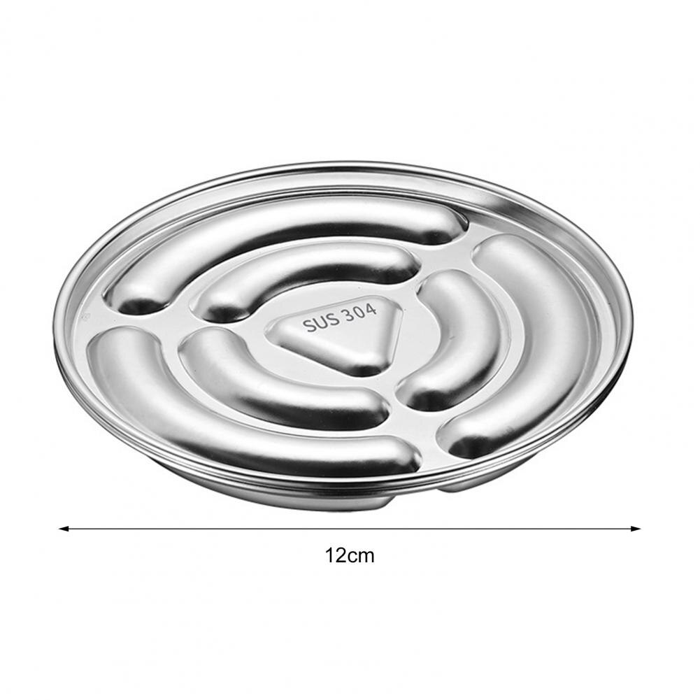 6 Grids Sausage Mold Food Grade 304 Stainless Steel Ham Mold with Lid DIY Sausage Mould Dog Mold Baking Mold Kitchen Tools