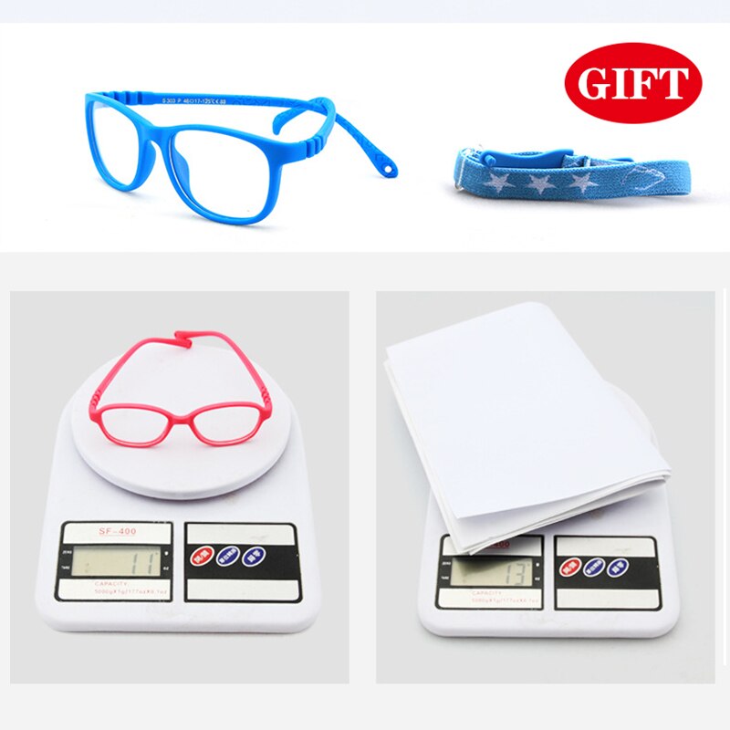 Gafas de bloqueo de luz azul para niños, lentes ópticas de ordenador de silicona transparentes para niños, gafas de luz azul