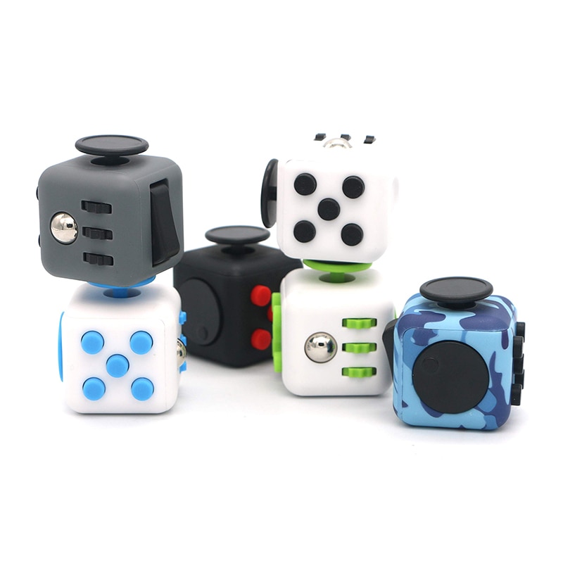 Anxiety Stress Relief Attention Decompression Plastic Focus Fidget Gaming Dice Toy For Children Adult