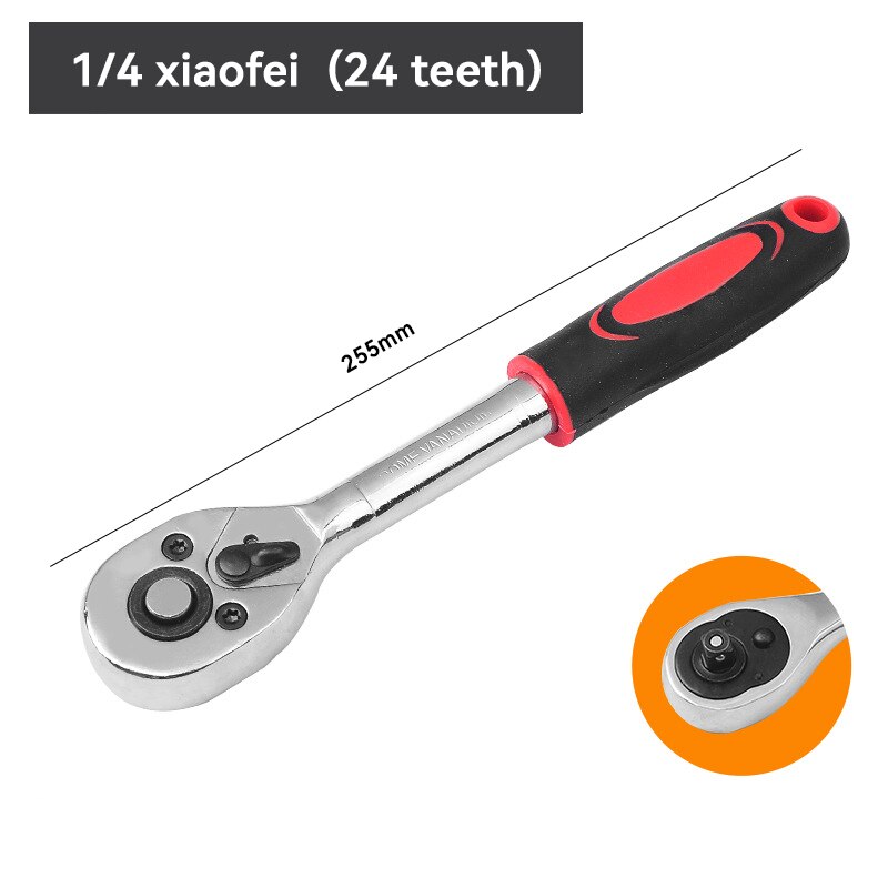 Tiger Wrench 48 in 1 Tools Socket Works with Spline Bolts Torx 360 Degree 6-Point Universial Furniture Car Repair 25cm Hand Tool: 24 1-4