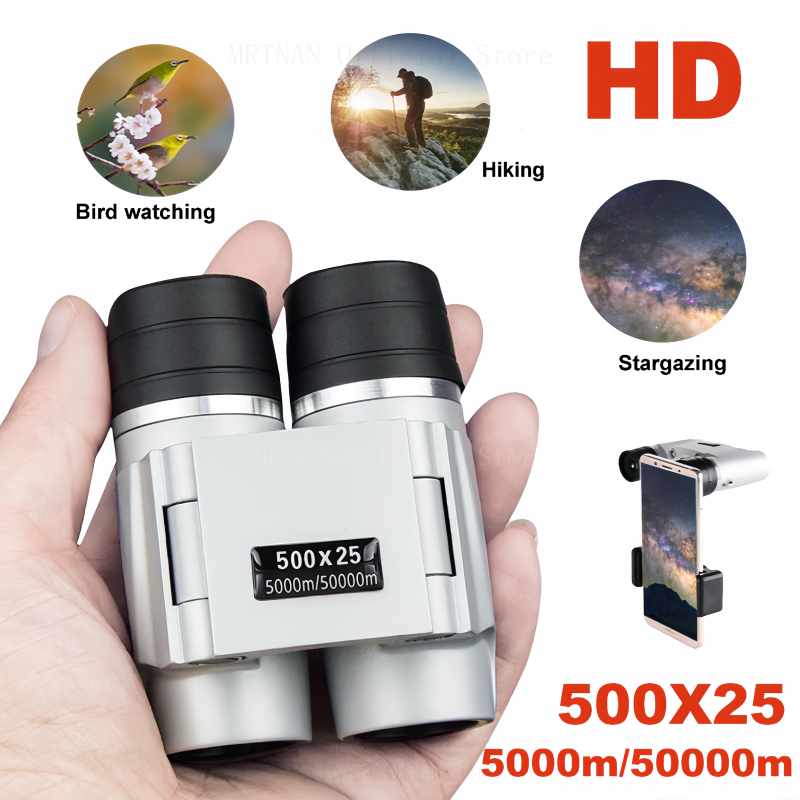 50000m Powerful Binoculars Automatic Focusing Telescope HD High-magnification Low-light Portable Outdoor Binoculars