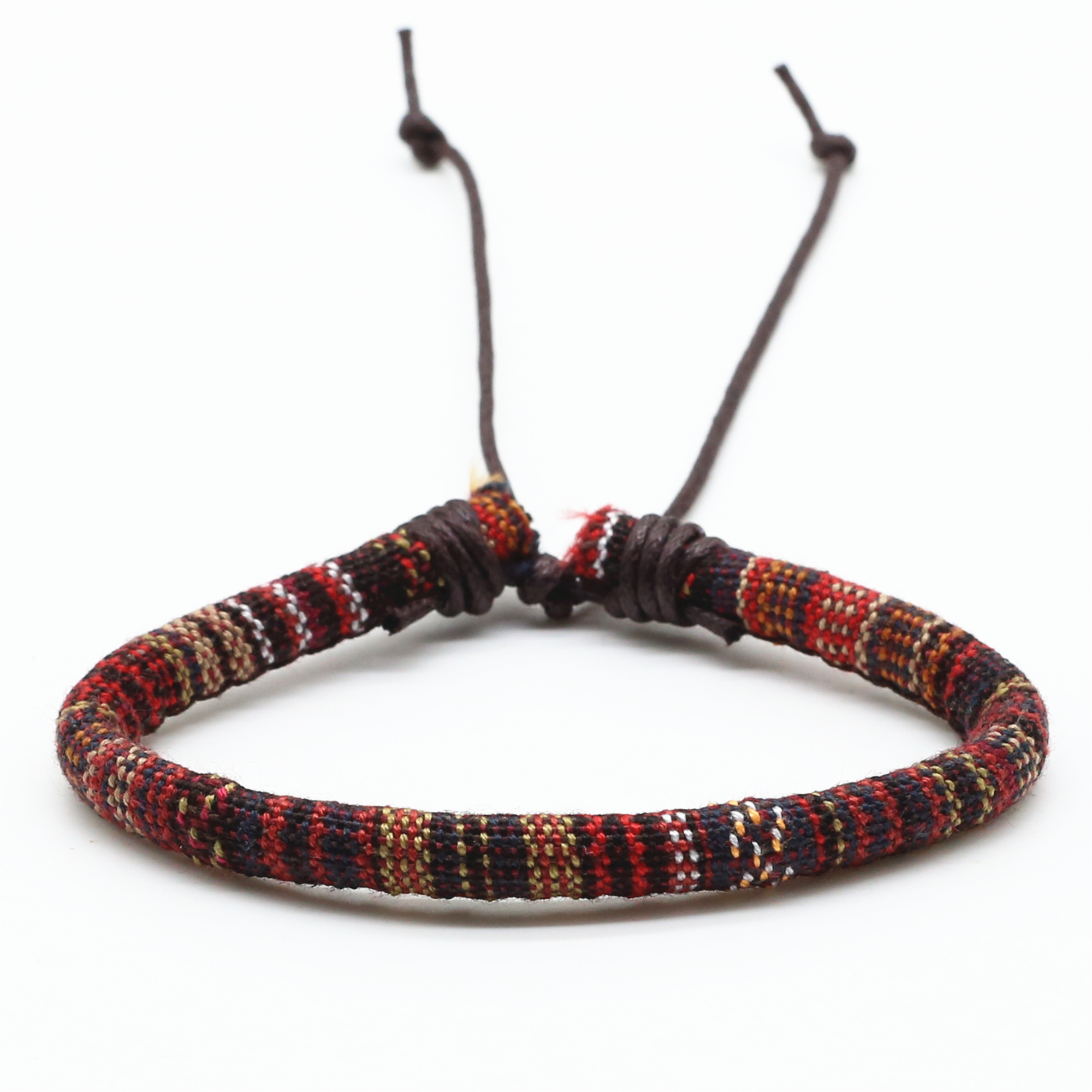 WestBull, Pulseras tejidas de cuerda étnica Vintage Multicolor para mujeres y hombres, Pulsera para hombre, para hombre, joyería al por mayor: Color amarillo dorado claro