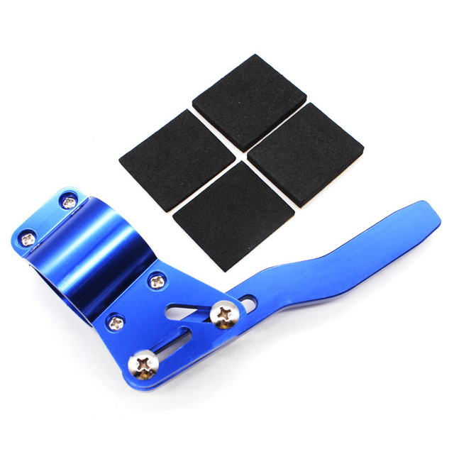 Jdm universell aluminium bil styling justering ratt sving stang forlengelse blinklys spak posisjon opp sett: Blå