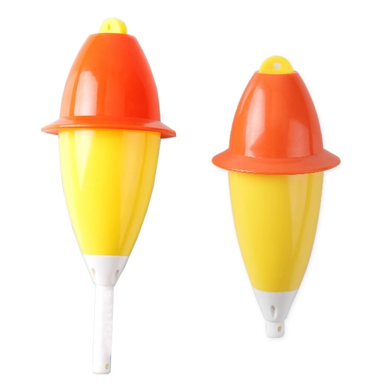 Boya de pesca automática portátil, boya de pesca rápida con doble gancho, accesorios para flotar peces al aire libre