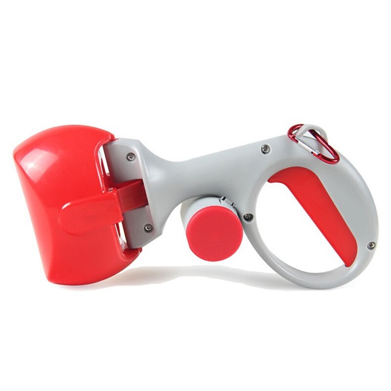 LVTUBANLV Pooper Schaufel für Hund Mittel Kleine Haustier Kacke Abfall wählen hoch Gestell Poo Abfall Entfernung robust Langlebig Nicht Zerbrechliche Pflücker: rot-klein