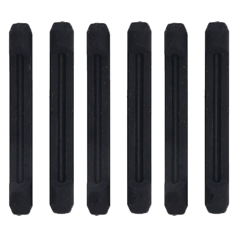 3 pares de ganchos de sujeción de seguridad para gafas, puntas de templo para gafas, gafas de sol de silicona antideslizantes: Black