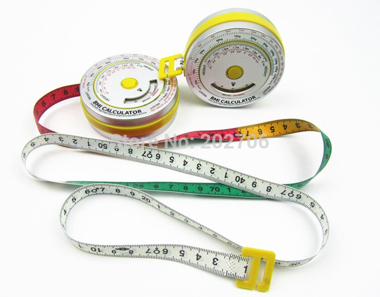 Bande de mesure imc en aluminium de , bande de mesure 0-150cm, calculatrice imc, bande de masse corporelle, bande de perte de poids pour régime