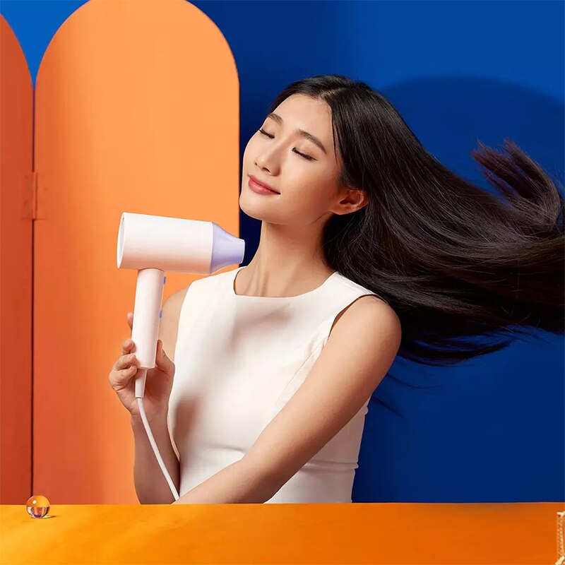 Xiaomi ShowSee Sèche-Cheveux A4-W Pliant Sèche-Cheveux Soin Négatif D&#39;ion 1800W Portable Rapide Sèche Cheveux Diffuseur Constante